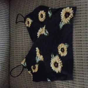Sunflower crop top